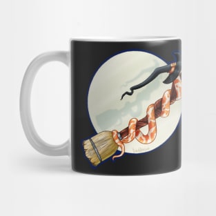 Serpent Witch on a Broomstick Mug